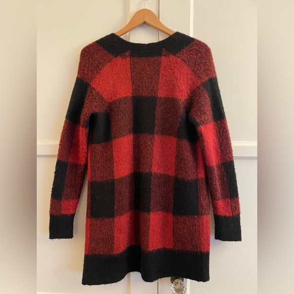 Lucky Brand Buffalo Plaid Cardigan - Picture 8 of 9